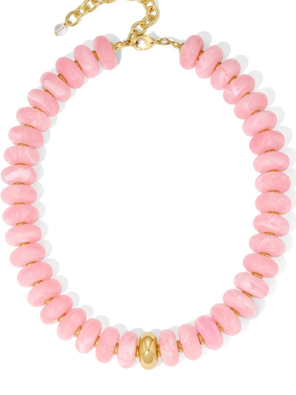 Light Pink Bead Necklace